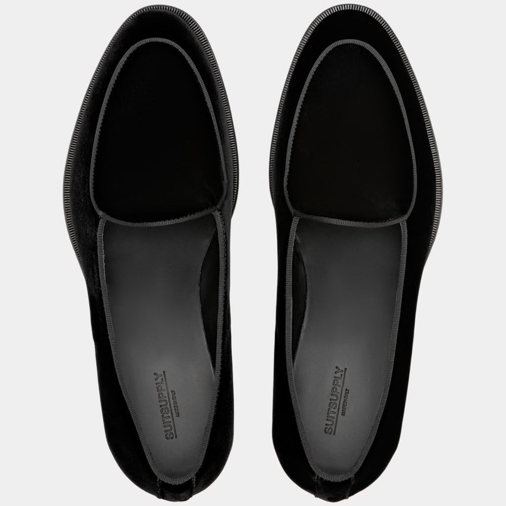 Suit supply black Tuxedo Slip On